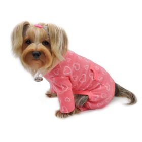 Blush of Love Fleece Turtleneck Pajamas - XS