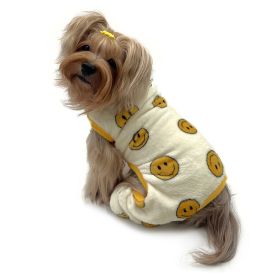 Ultra Plush Happy Face Front Sleeveless Pajamas - XS