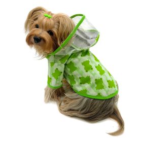 Clear View Froggy Raincoat with Fleece Lining and Detachable Hood - XS
