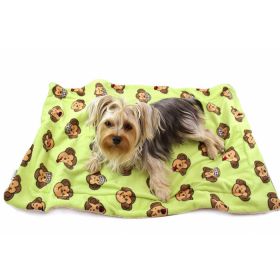 Silly Monkey Ultra-Plush Blanket - Lime - S